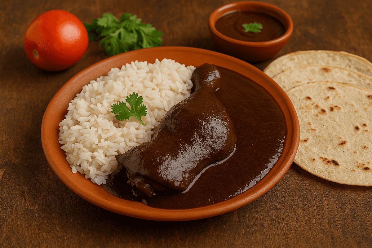 Mole negro oaxaqueño con pato