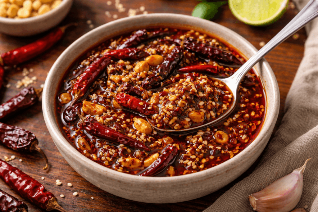 Salsa Macha: Crunchy Chile Oil Salsa with Bold Heat